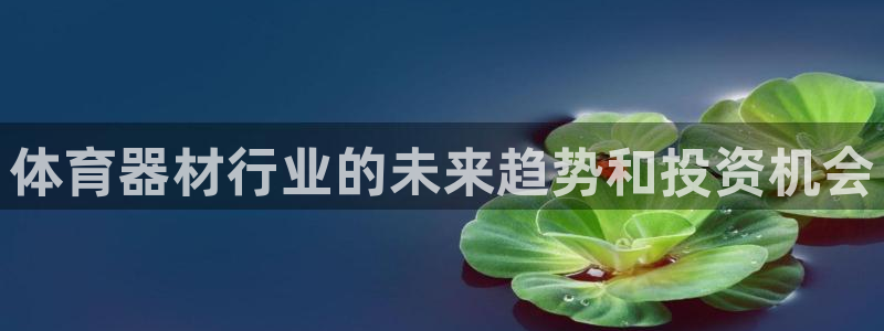 富联平台代理注册：体育器材行业的未来趋势和投资机会