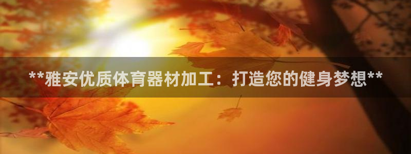 富联平台登录注册：**雅安优质体育器材加工：打造您的