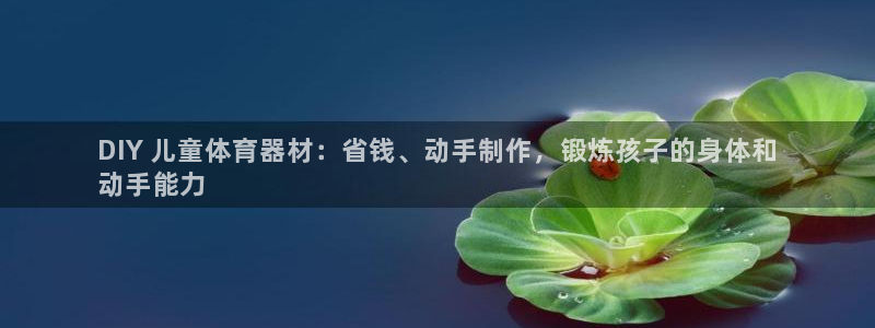 富联化工：DIY 儿童体育器材：省钱、动手制作，锻炼
