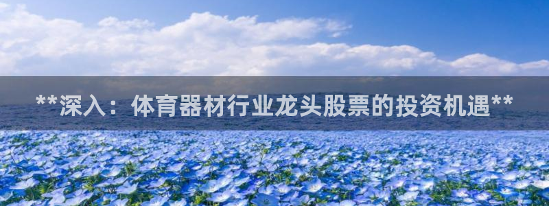 富联娱乐总代：**深入：体育器材行业龙头股票的投资机