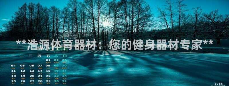 富联娱乐平台开户：**浩源体育器材：您的健身器材专家