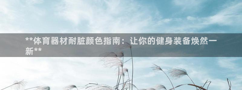 富联平台靠 5o69I7：**体育器材耐脏颜色指南：