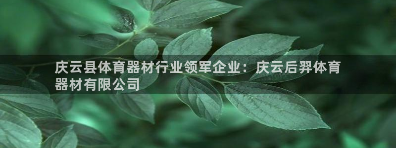 富联食品：庆云县体育器材行业领军企业：庆云后羿体育
