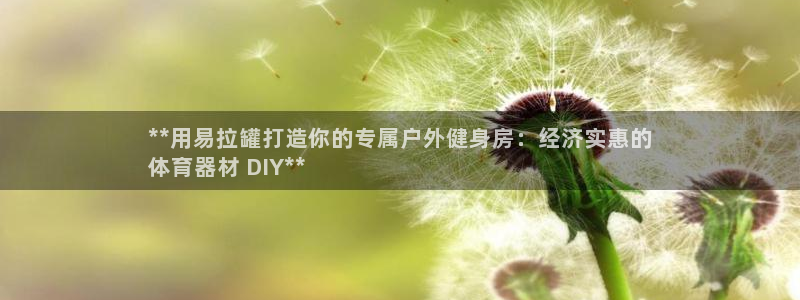 富联平台项7O777：**用易拉罐打造你的专属户外健