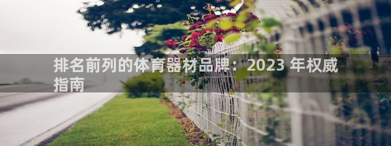 富联平台城7O777：排名前列的体育器材品牌：202